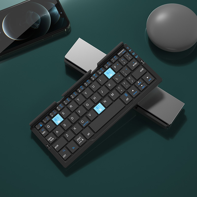 Compact Bluetooth Keyboard with Multi-Device Connectivity