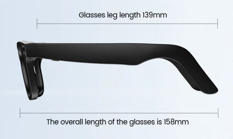 AI Camera Smart Glasses - Wearable Tech Fashion Eyewear, Black | WOW Store - Wow Store