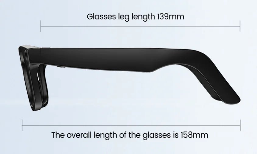 AI Camera Smart Glasses - Wearable Tech Fashion Eyewear, Black | WOW Store - Wow Store