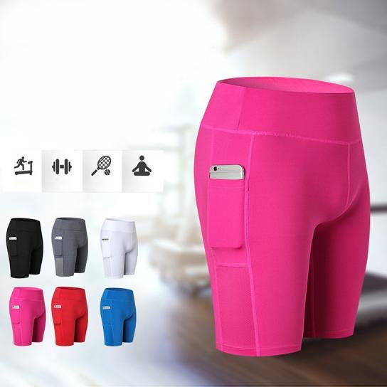 All Seasons Yoga Shorts Stretchable With Phone Pocket - Wow Store