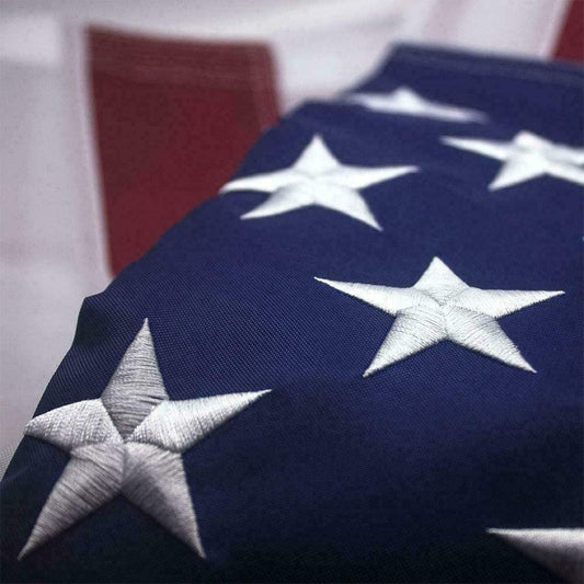 American Flag Outdoor Heavy Duty Embroidered Stars USA Flag - Wow Store