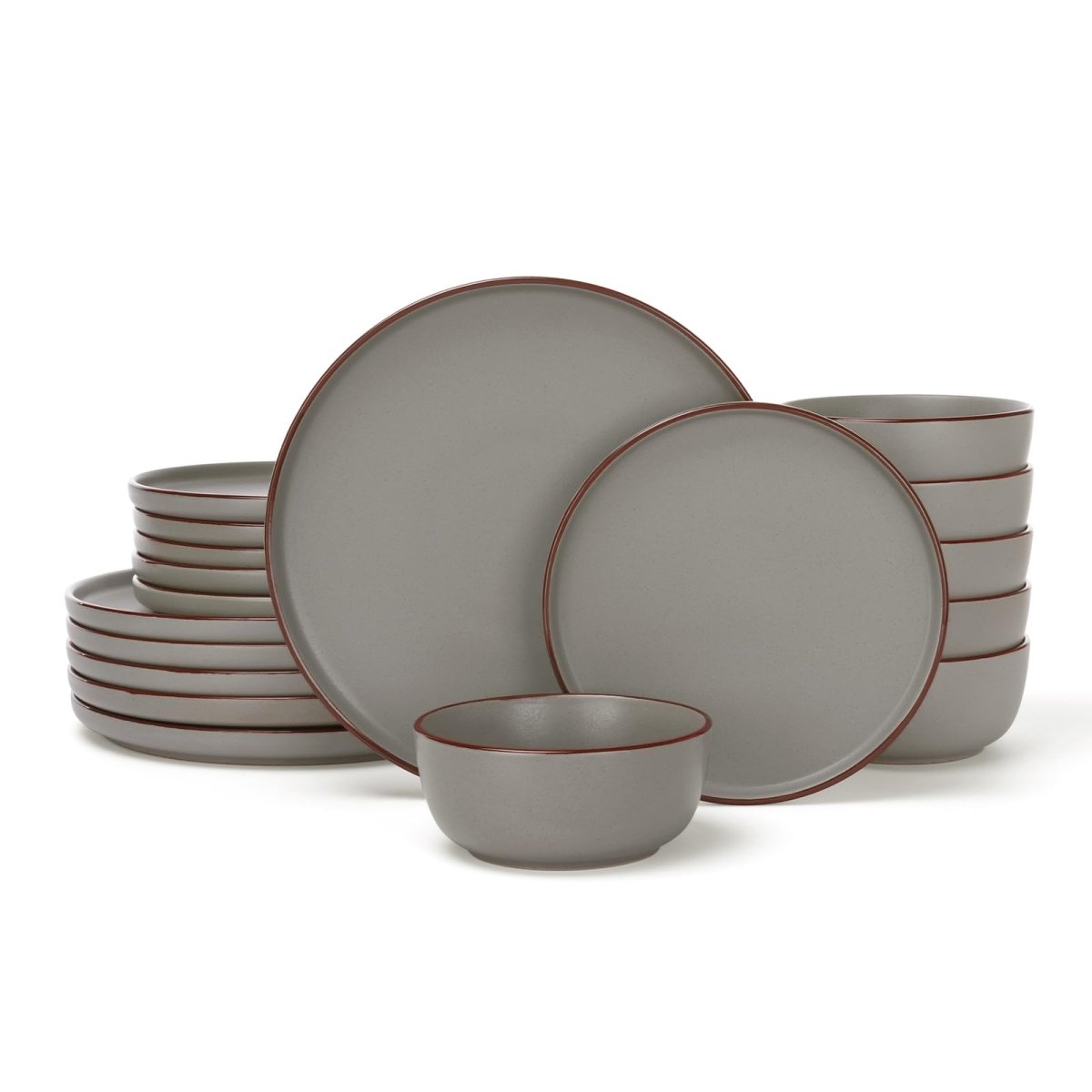 Artisan Speckled Stoneware Dinnerware Set - 18 Pieces - WowStore.live