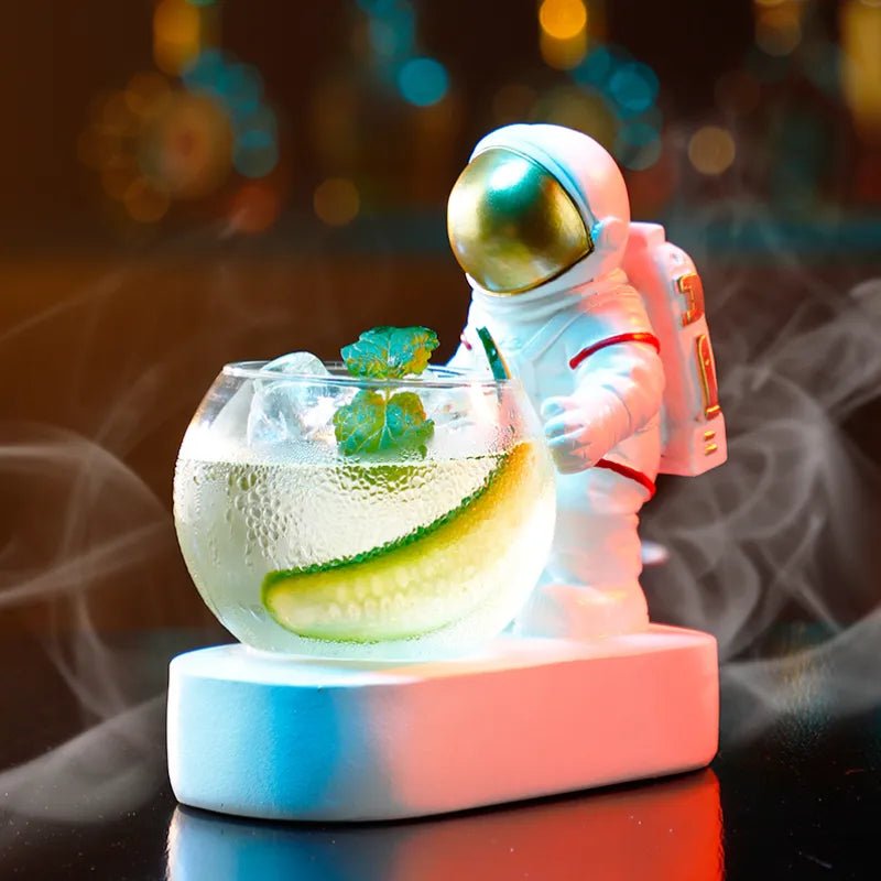 Astronaut cocktail glass care and usage instructions with cleaning guide - Wow Store