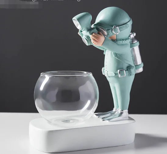 Complete astronaut cocktail glass set with LED illumination - luxury bar accessory - Wow Store