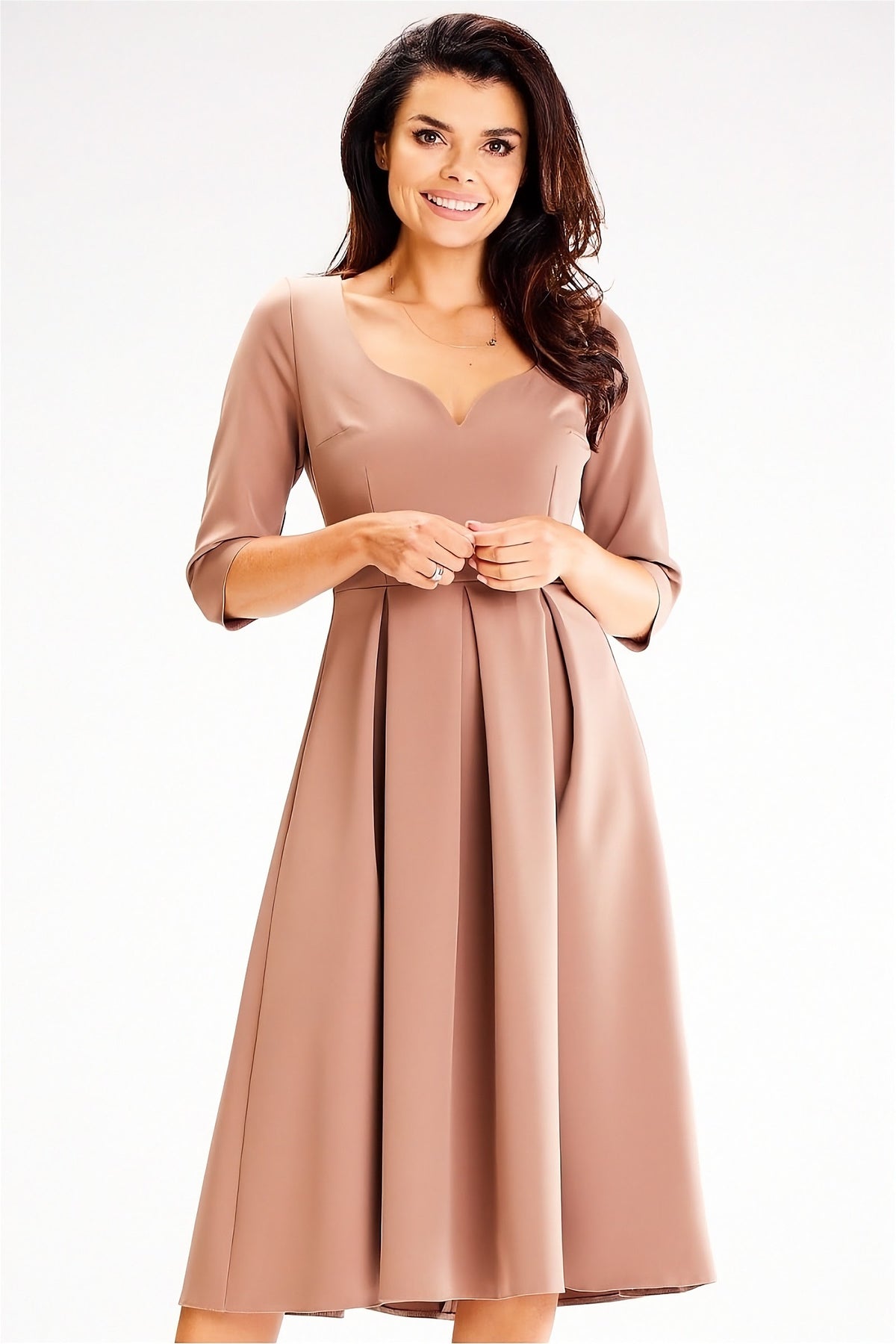 Awama Elegant Women's Day Dress Floral Midi Spring Summer fashion outfit