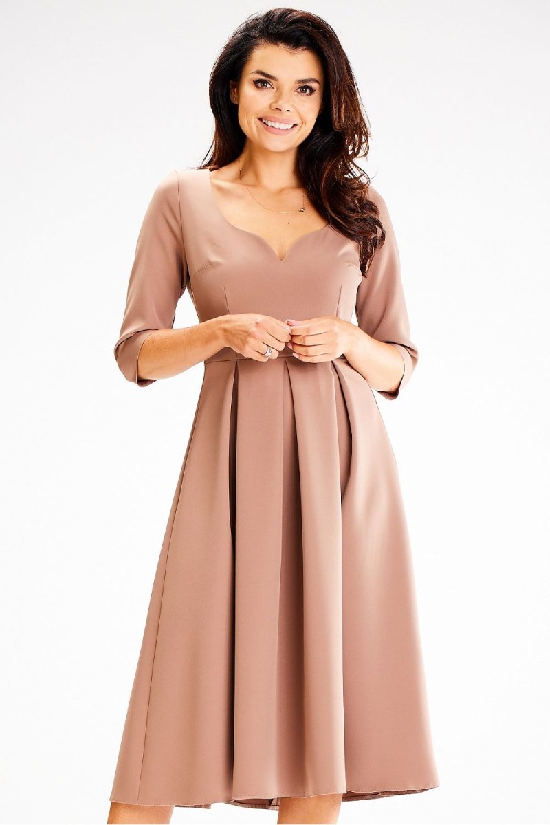 Awama Elegant Women's Day Dress Floral Midi Spring Summer fashion outfit