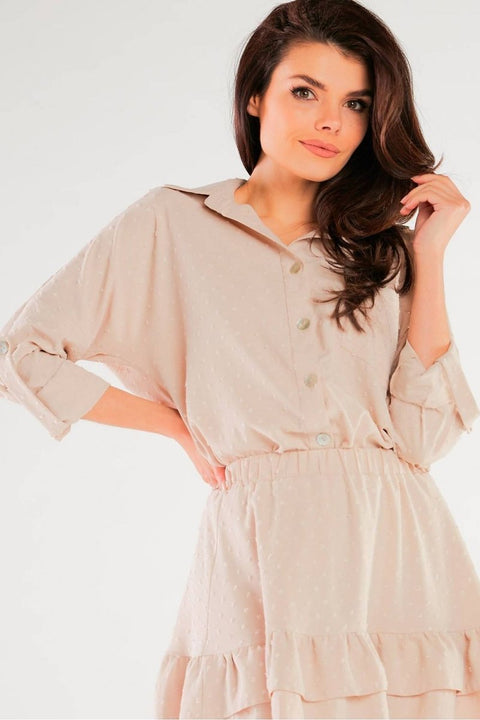 Awama Women's Elegant Long Sleeve Shirt - Wow Store