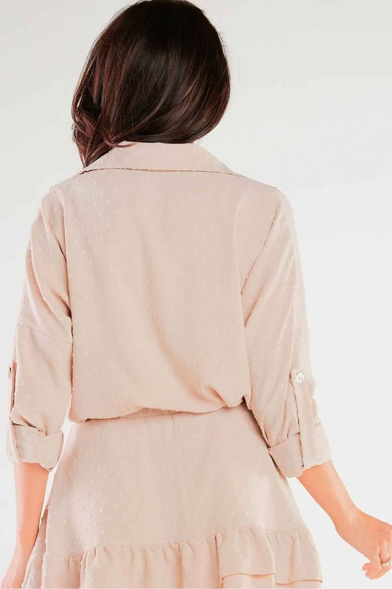 Awama Women's Elegant Long Sleeve Shirt - Wow Store