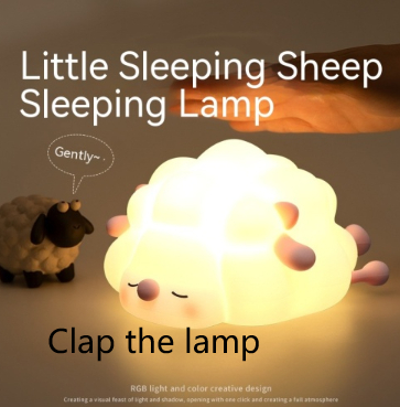 Silicone Sheep Night Light - Dimmable & Rechargeable