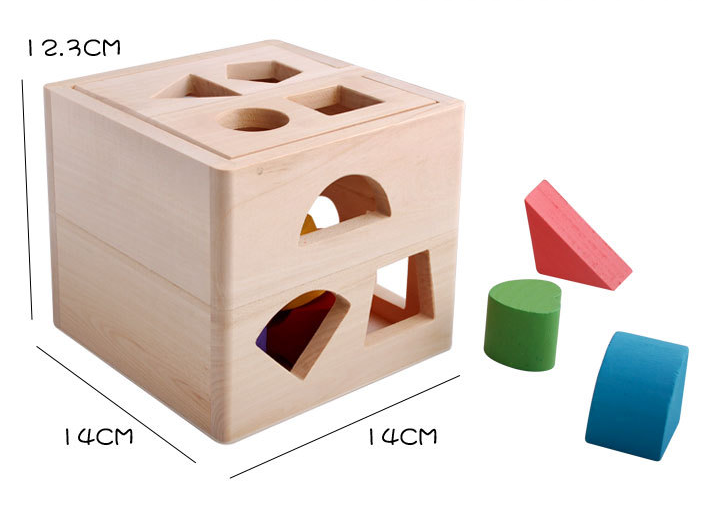 Wooden Intelligence Box - 13-Hole Educational Toy