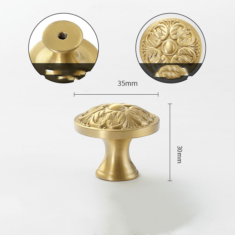 Gold-Tone Nature-Shape Cabinet Knob, 26 Designs — view 18