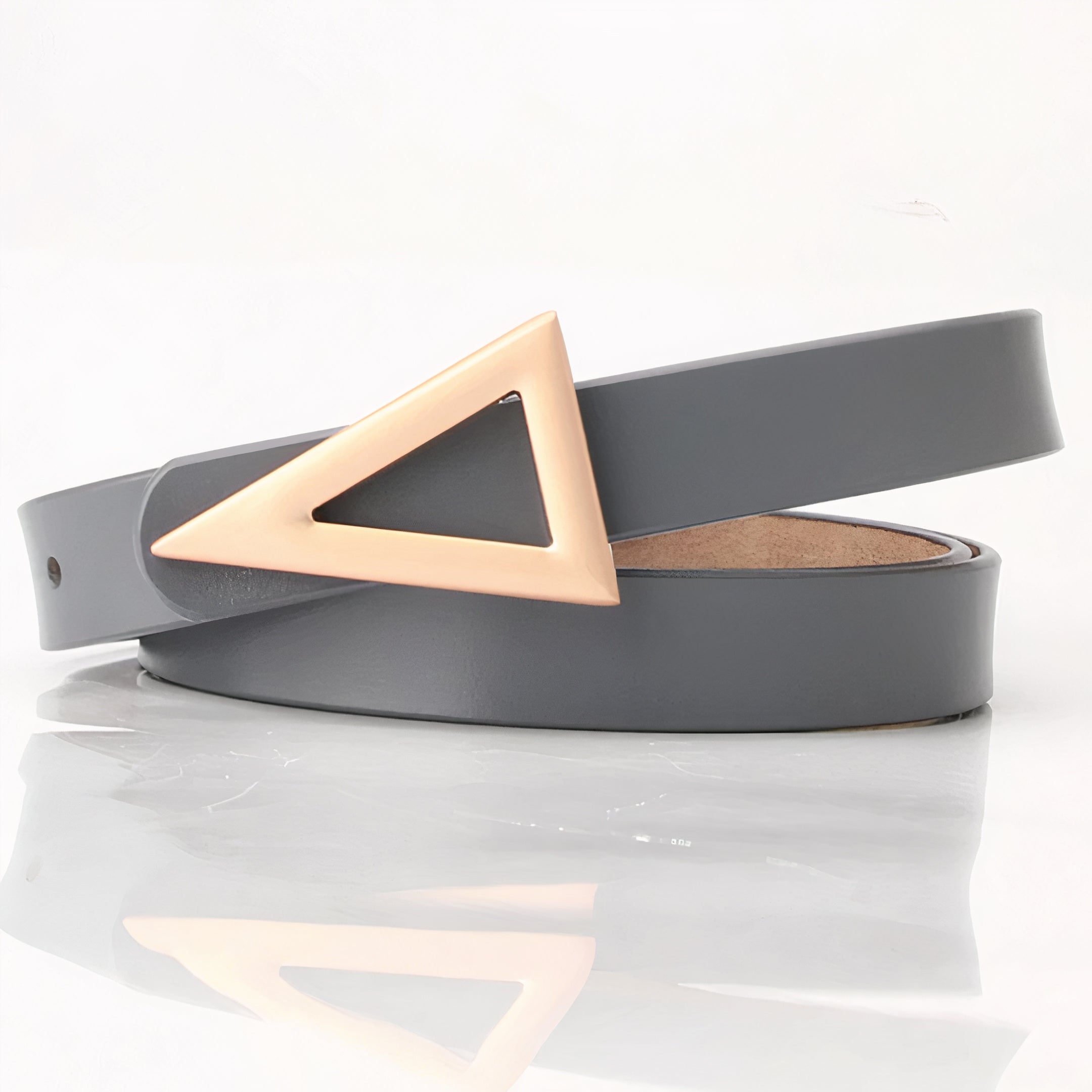 Triangle Belt with Gold Buckle