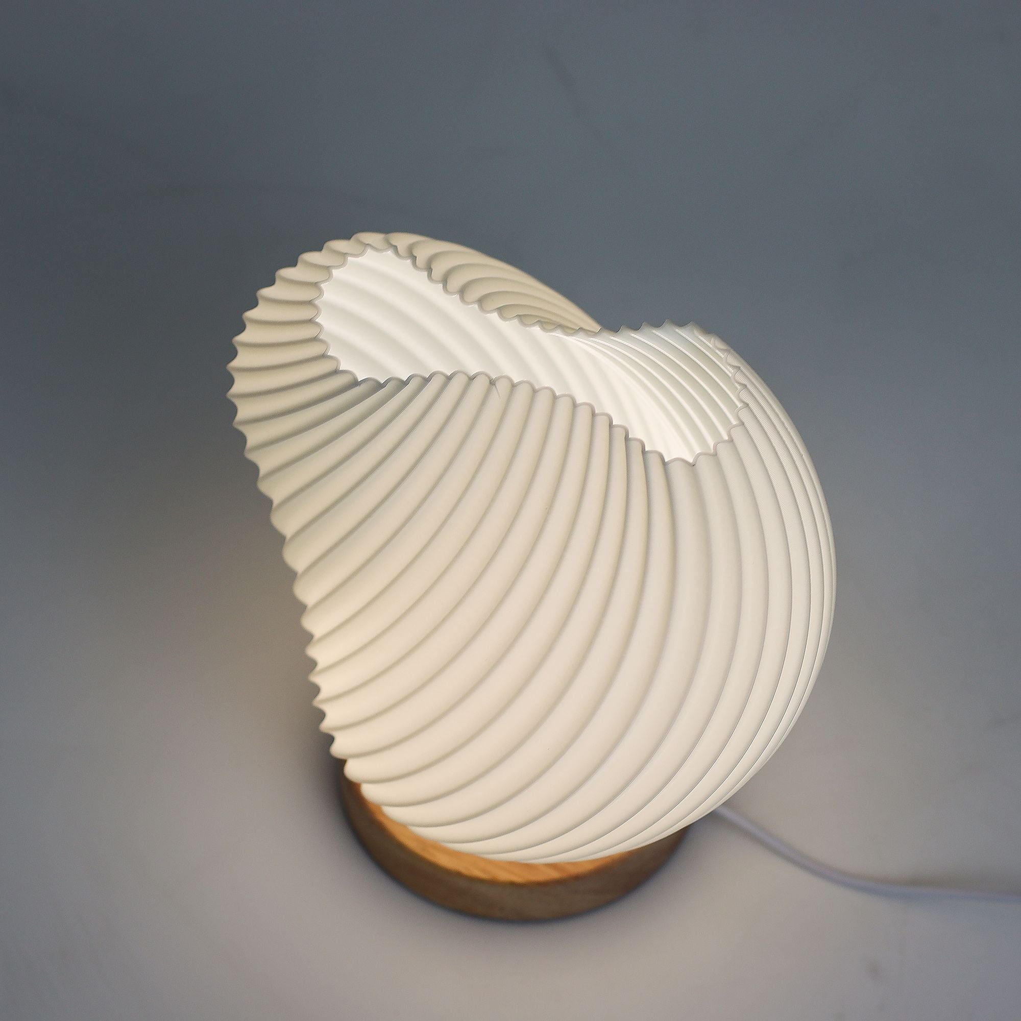Shell Twisted Wave Lamp
