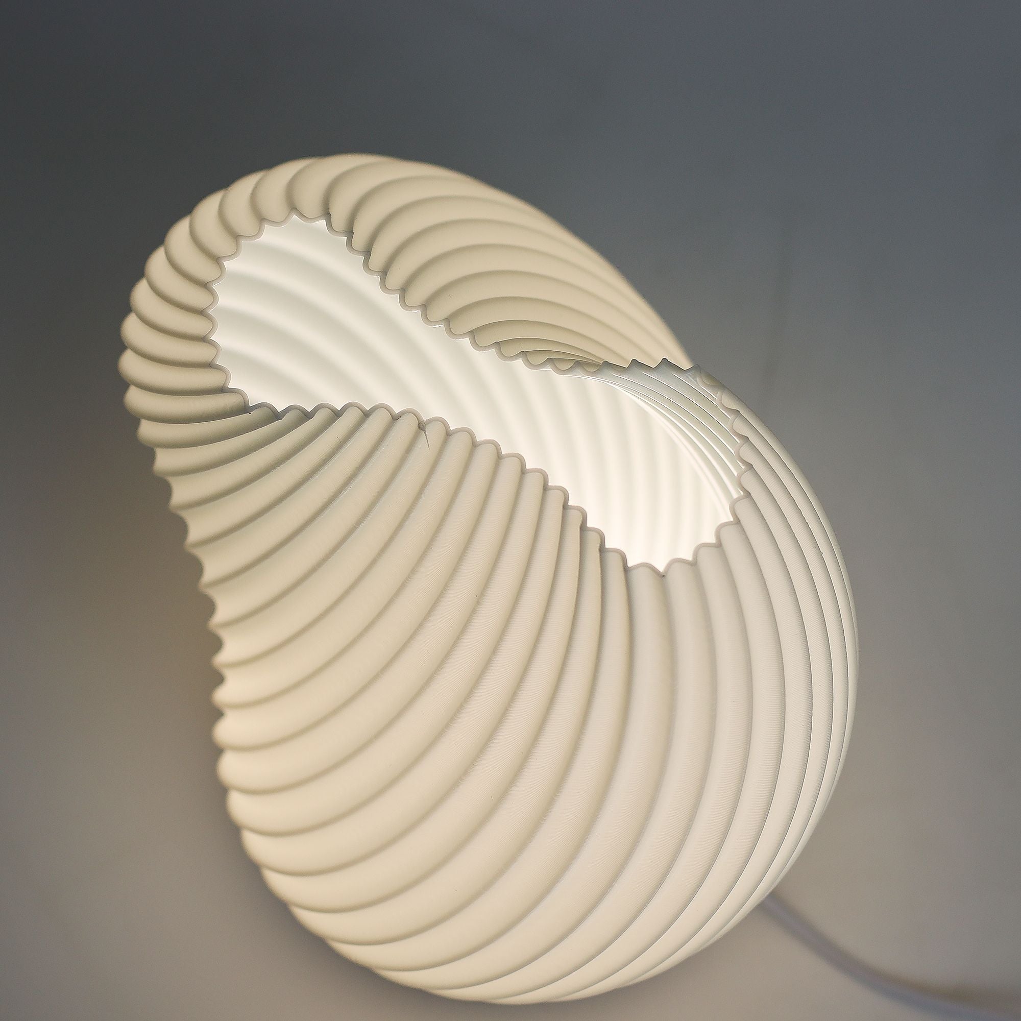 Shell Twisted Wave Lamp