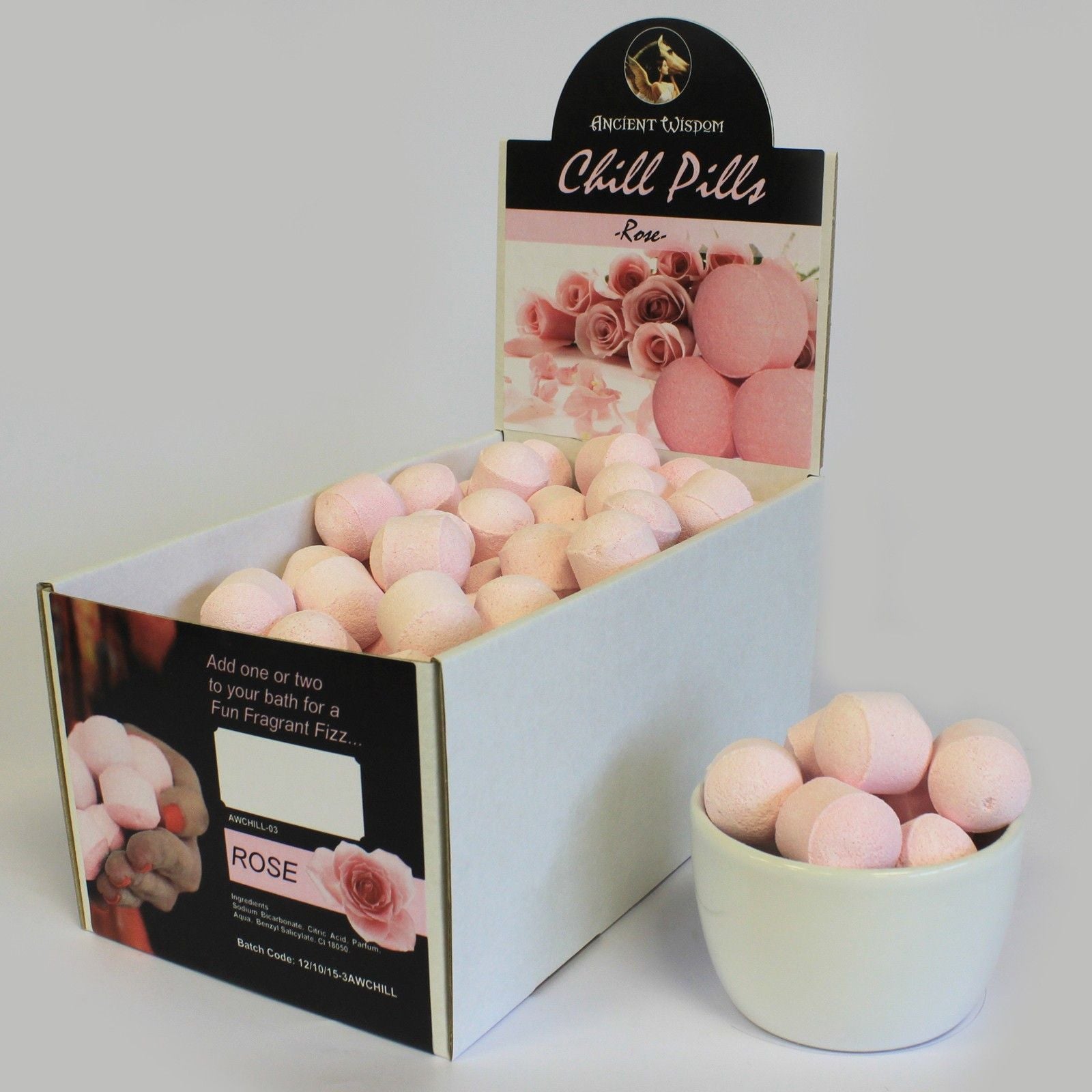 Rose Chill Pills - Luxury Bath Bombs (1.3kg)