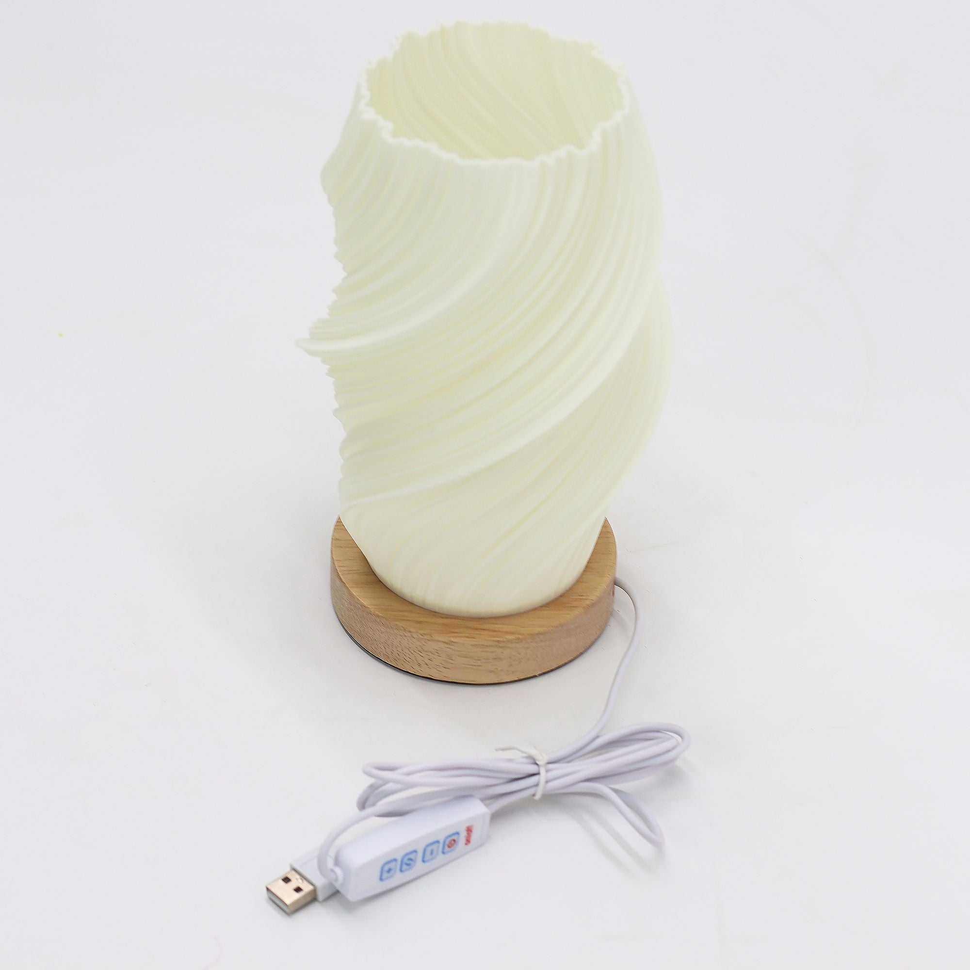 Cloud Twisted Wave Lamp