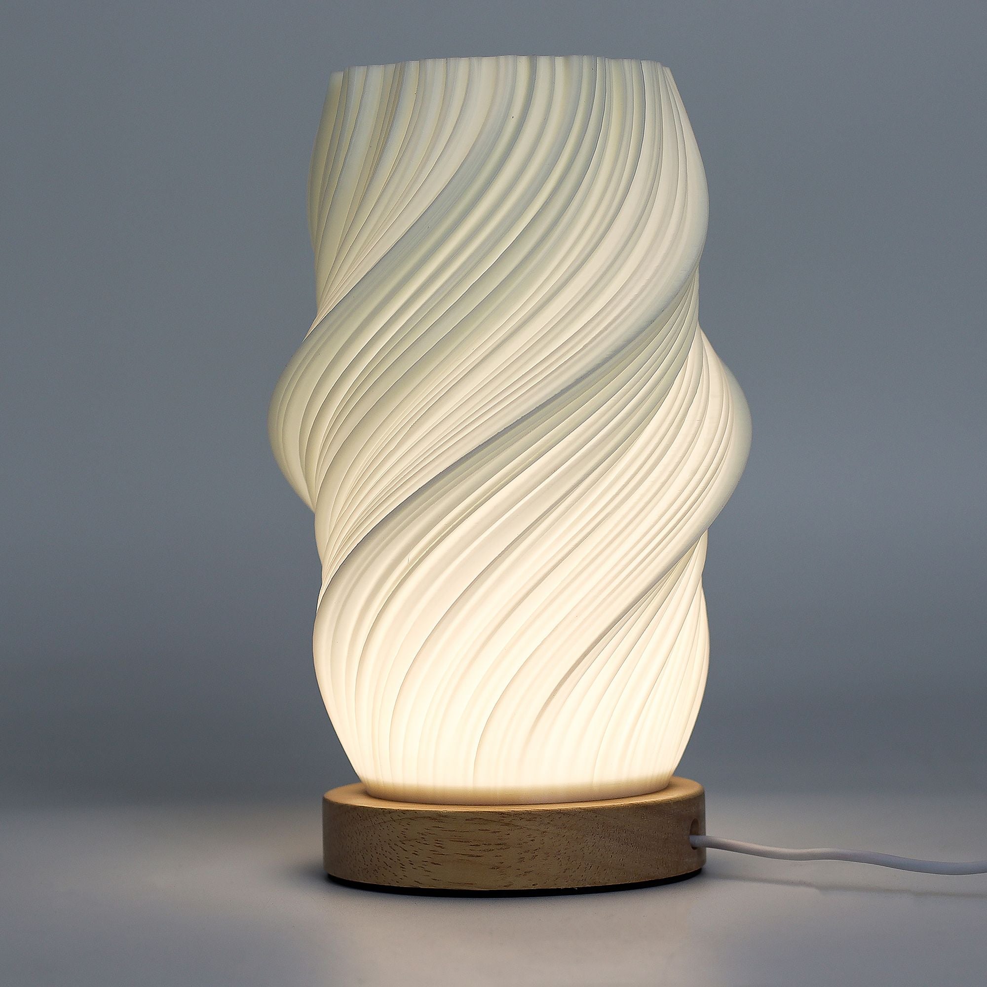 Cloud Twisted Wave Lamp