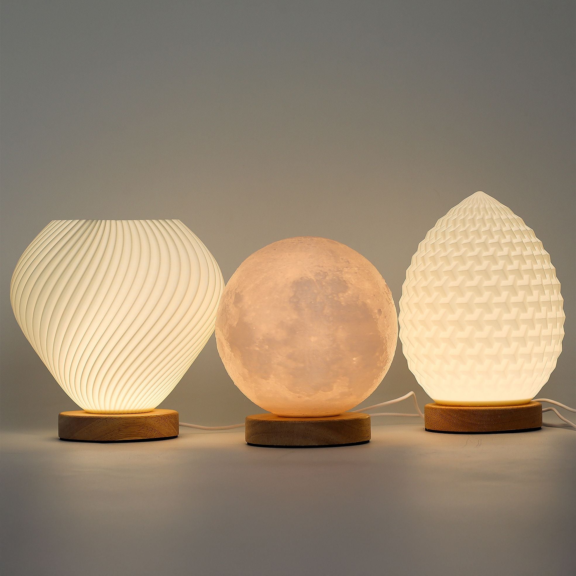 Shell Twisted Wave Lamp