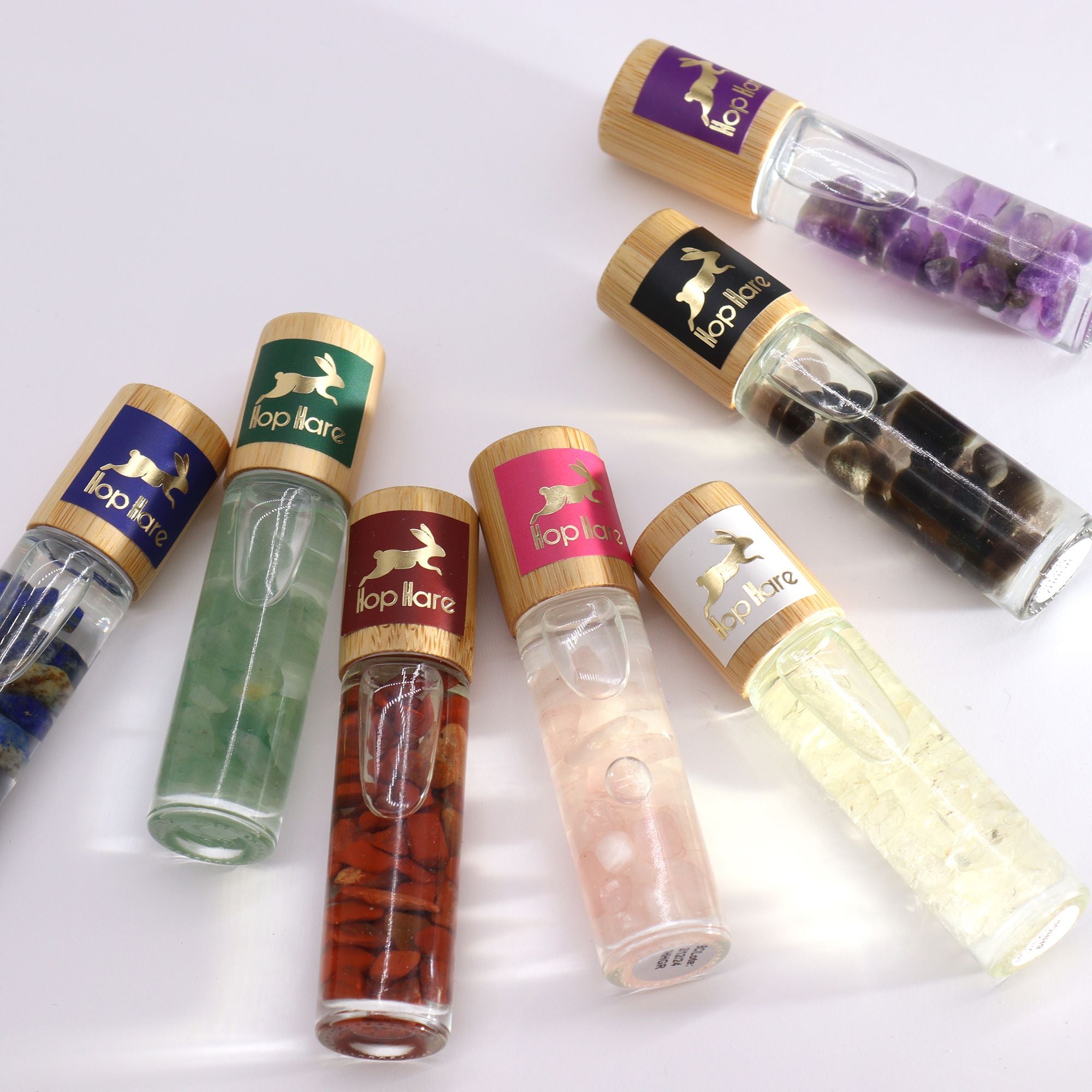 The Moon Tarot Roll-On with Amethyst Gemstone