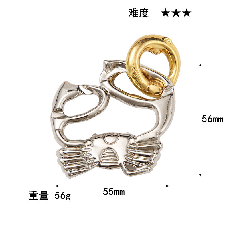 Luxury Puzzle Lock - Premium Zinc Alloy Intelligence Toy