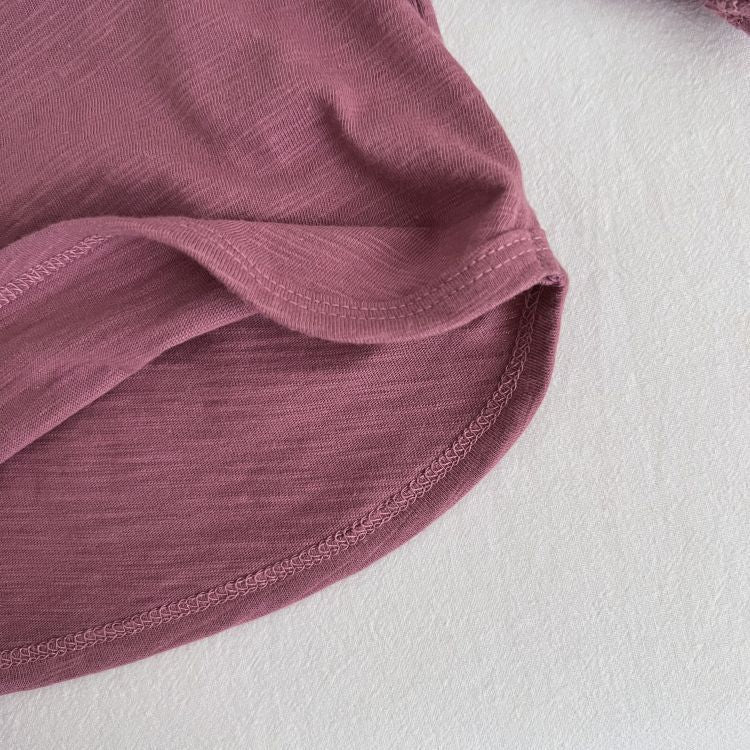 Baby Boy And Girl Solid Color O - Neck Pullover Tops In Spring - Wow Store