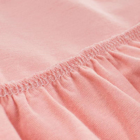 Baby Girls Solid Round Collar Design Sleeveless Dress In Summer - Wow Store