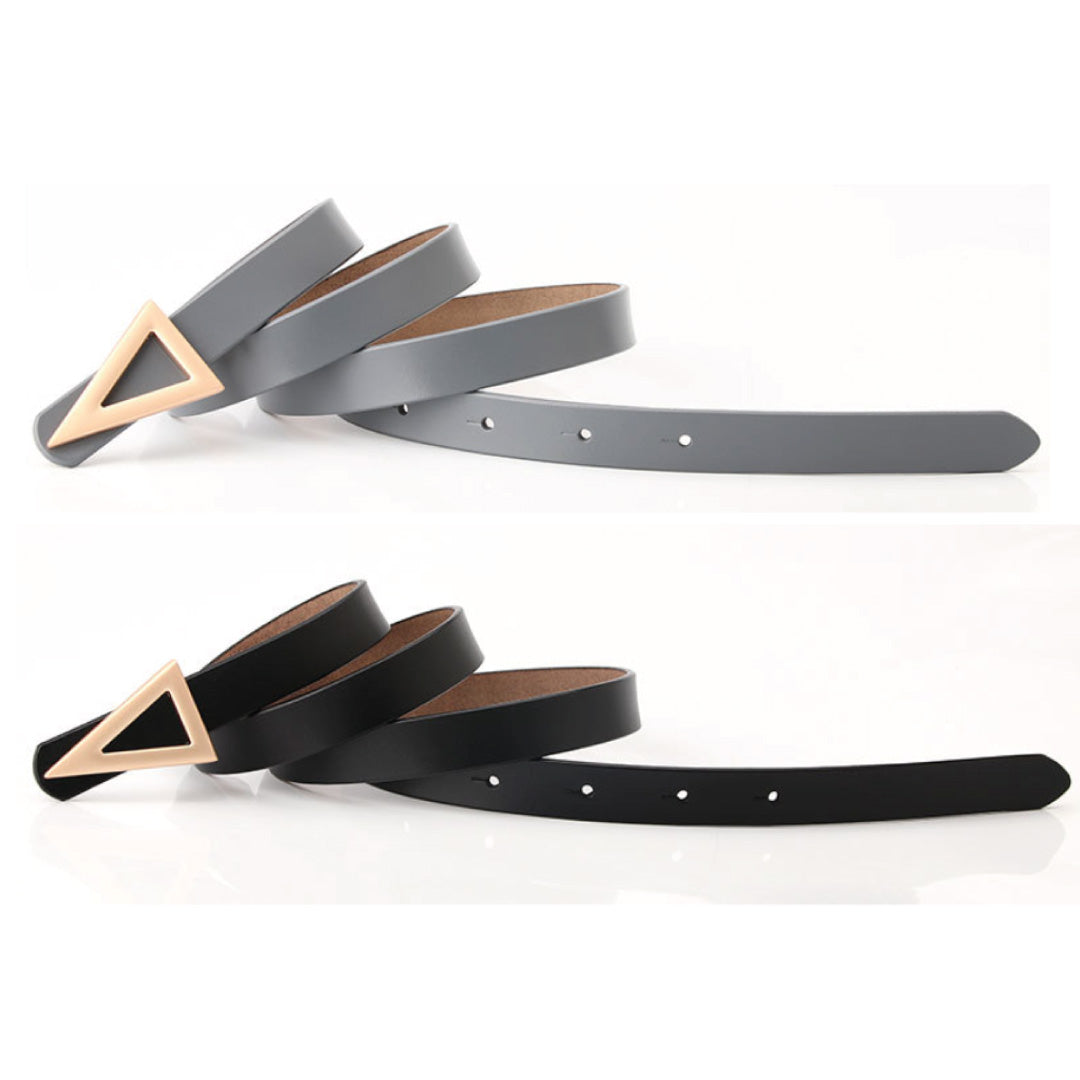 Triangle Belt with Gold Buckle