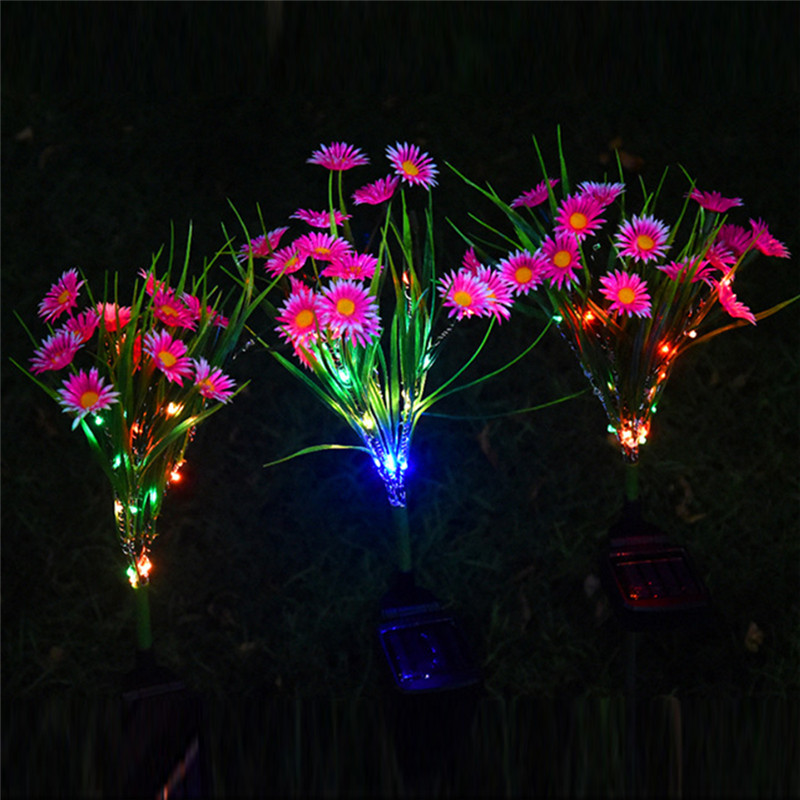 Solar Flower Stake Garden Lights