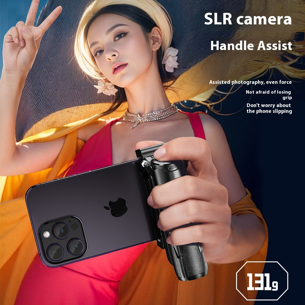 Compact Multifunctional Selfie Stick with Rotatable Head