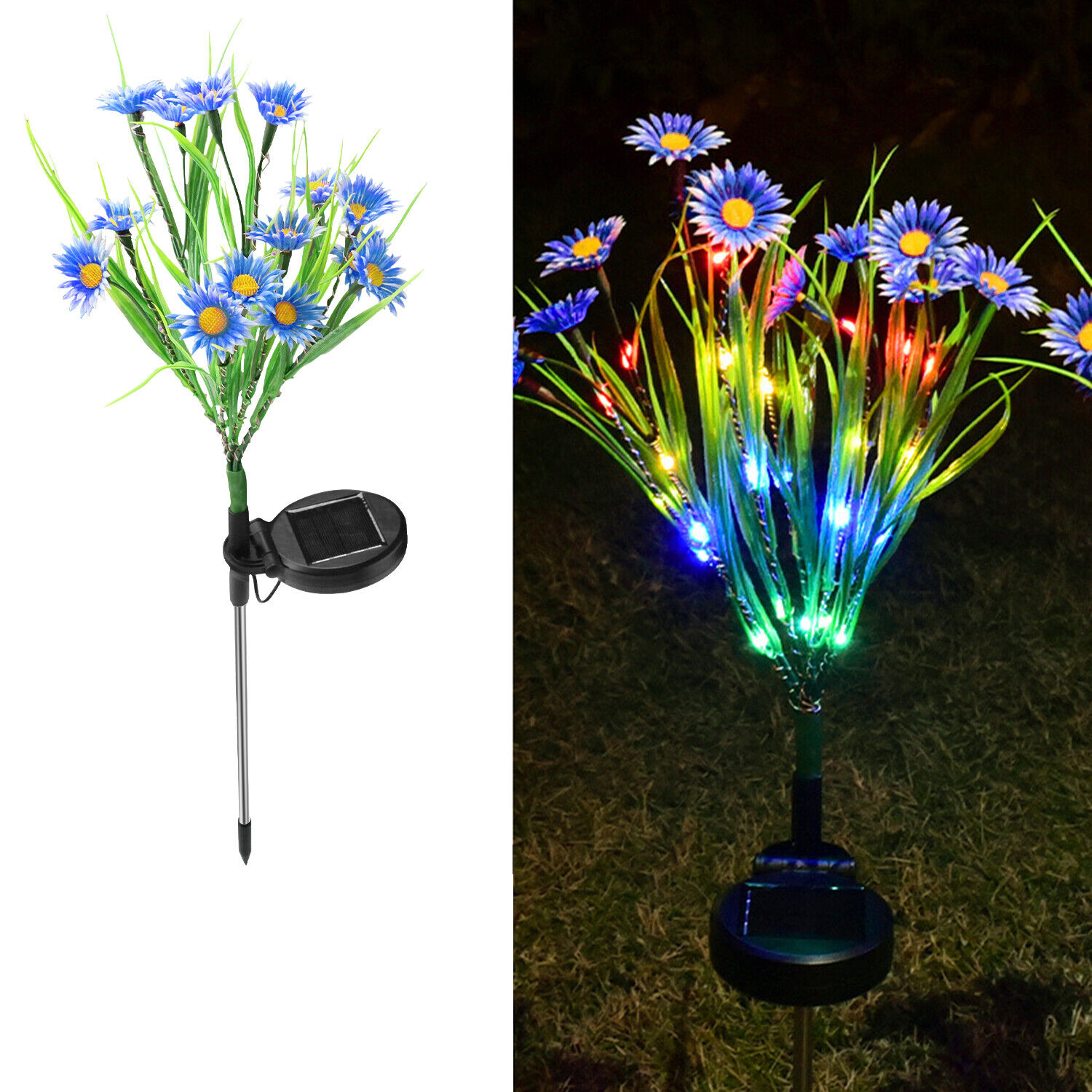 Solar Flower Stake Garden Lights