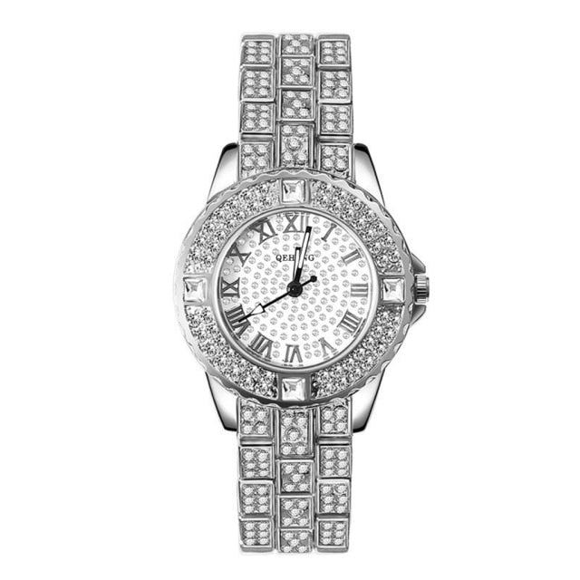 Diamond Crystal Luxe Watch & Bracelet Set