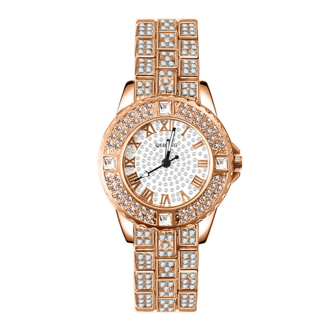Diamond Crystal Luxe Watch & Bracelet Set