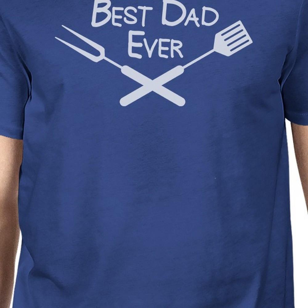 Best Bbq Dad Mens Blue Graphic Tee For Barbeque - Wow Store