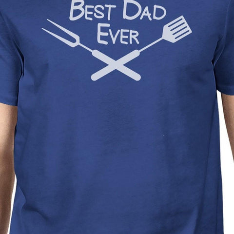 Best Bbq Dad Mens Blue Graphic Tee For Barbeque - Wow Store