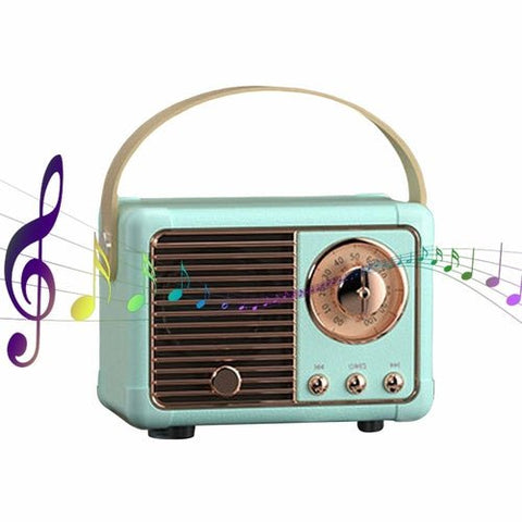 Bluetooth Compact Retro Speakers with Radio - Wow Store