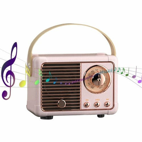 Bluetooth Compact Retro Speakers with Radio - Wow Store