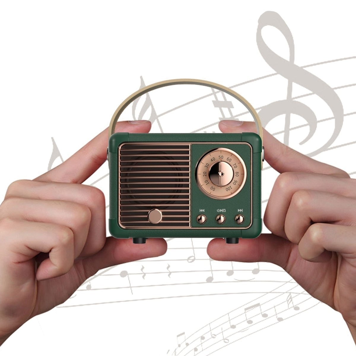 Bluetooth Compact Retro Speakers with Radio - Wow Store