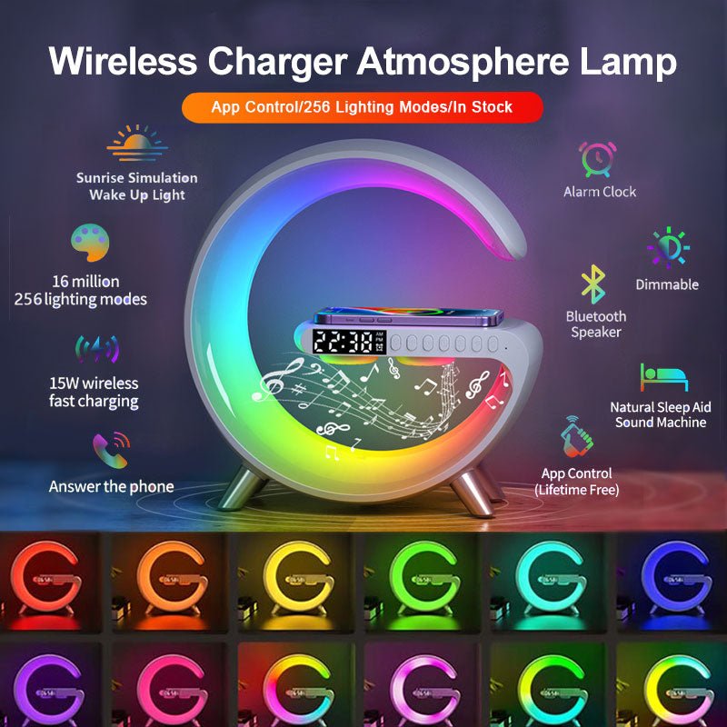 Bluetooth Speaker Wireless Charger Lamp - Wow Store