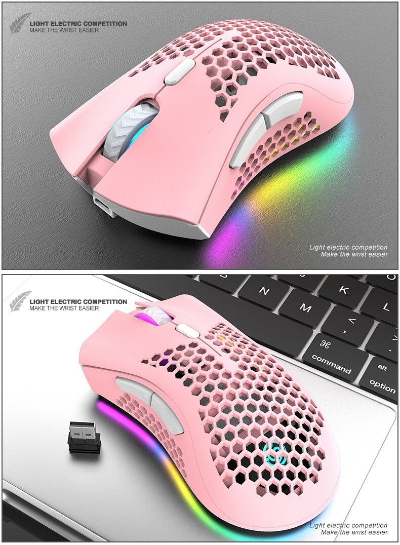 BM600 Rechargeable Wireless RGB Gaming Mouse for PC - WowStore.live