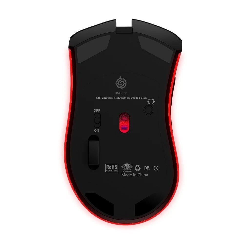 BM600 Rechargeable Wireless RGB Gaming Mouse for PC - WowStore.live