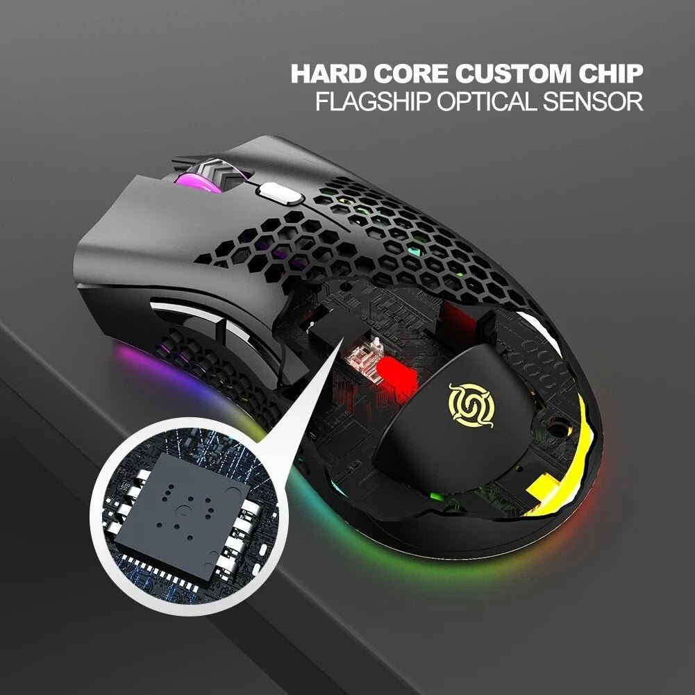 BM600 Rechargeable Wireless RGB Gaming Mouse for PC - WowStore.live
