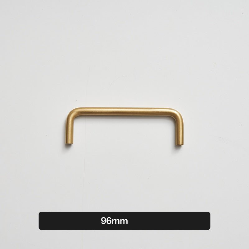 Brass-Tone Cabinet and Drawer Handle, 4 Lengths, Bar or Post-Mounted — view 2