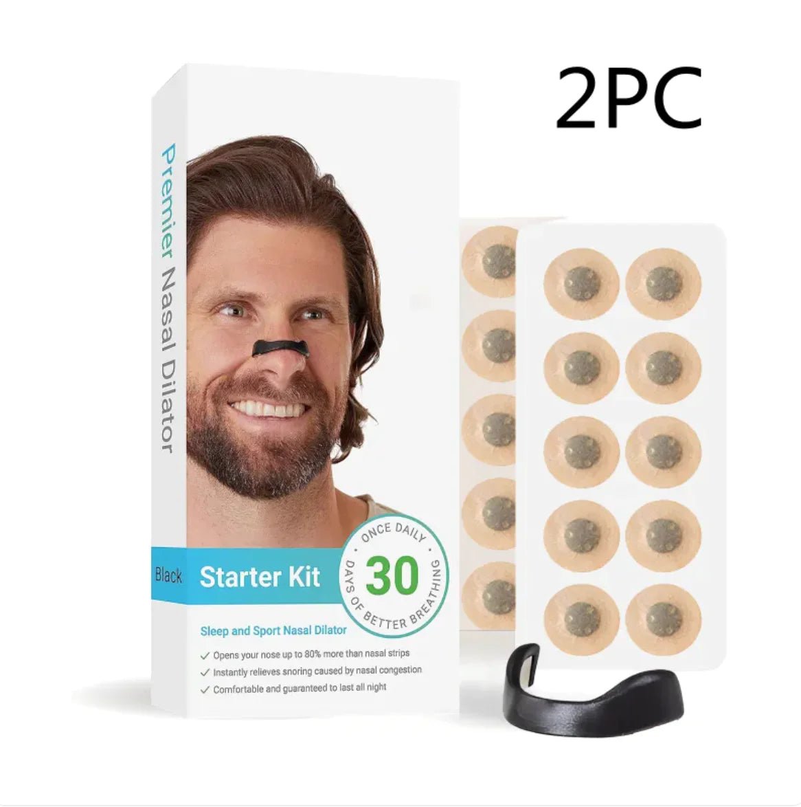 Breathe Easy Nasal Dilators - Anti - Snoring & Congestion Relief - Medical Grade Silicone, Multi - Size | WOW Store - Wow Store