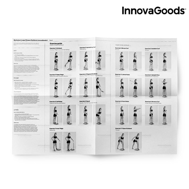 Buttocks & Legs Fitness Platform with Exercise Guide InnovaGoods | Wow Store - Wow Store