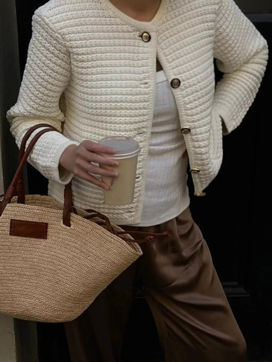Button - Down Long Sleeve Cardigan - Wow Store