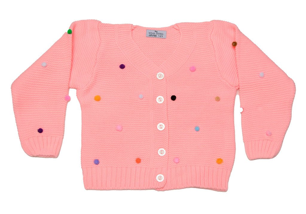 Button - Up Cardigan Sweater for Newborn and Toddler Girls - Wow Store