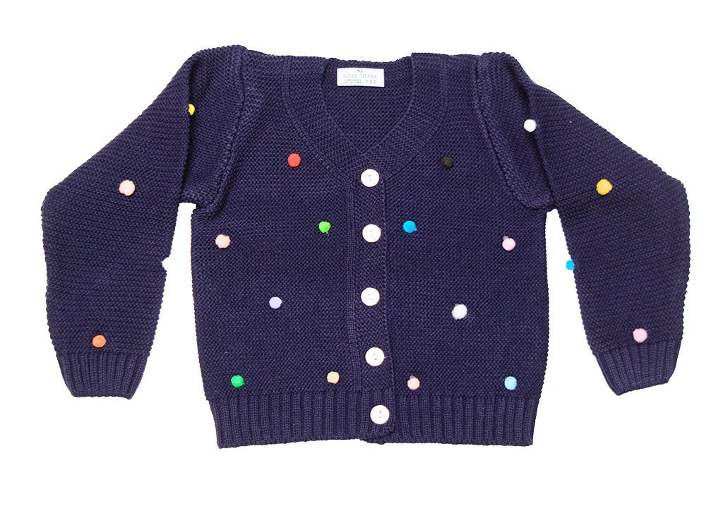 Button - Up Cardigan Sweater for Newborn and Toddler Girls - Wow Store