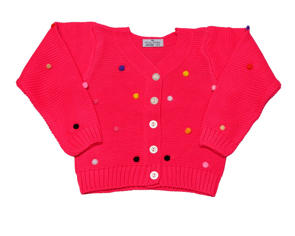 Button - Up Cardigan Sweater for Newborn and Toddler Girls - Wow Store