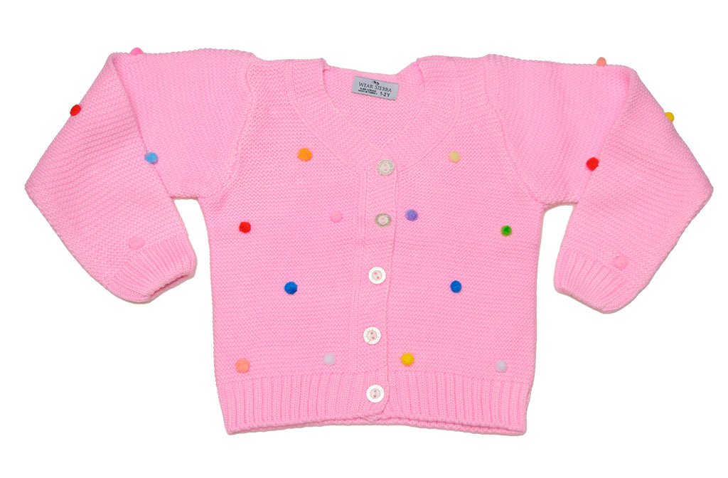 Button - Up Cardigan Sweater for Newborn and Toddler Girls - Wow Store