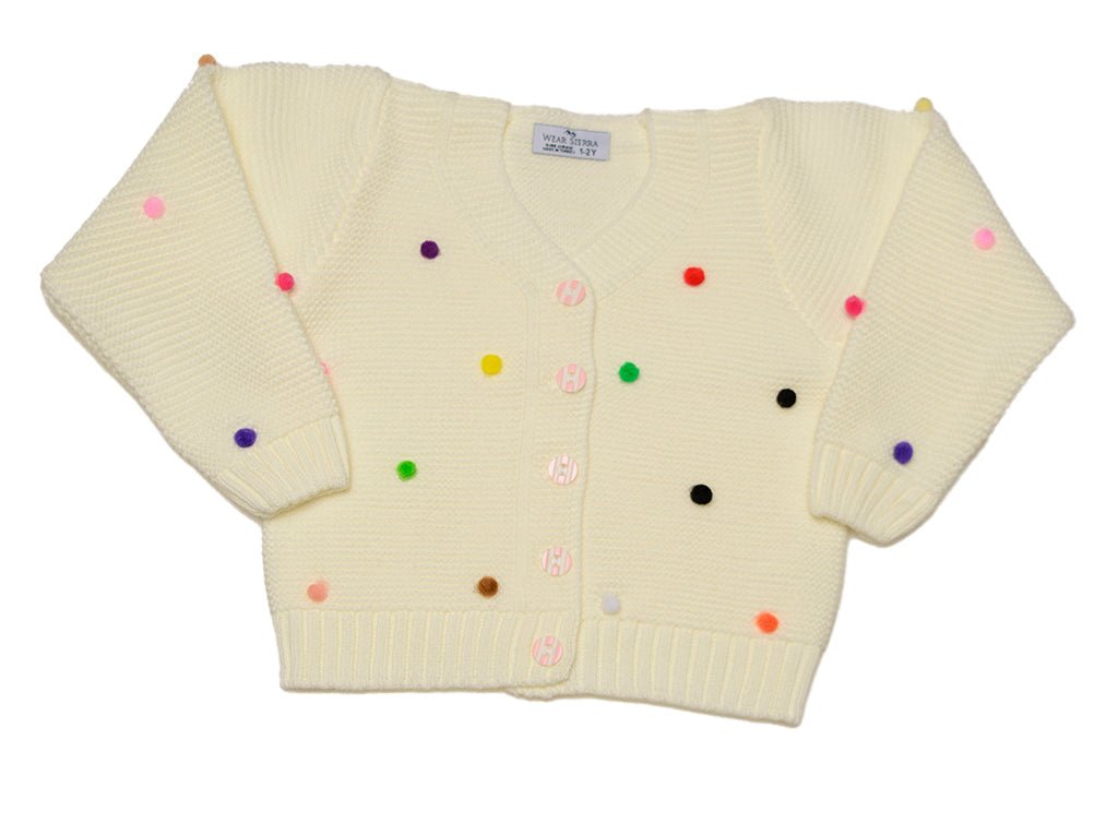 Button - Up Cardigan Sweater for Newborn and Toddler Girls - Wow Store